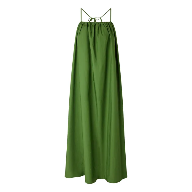 Robe Arielle Popeline de Coton | Vert