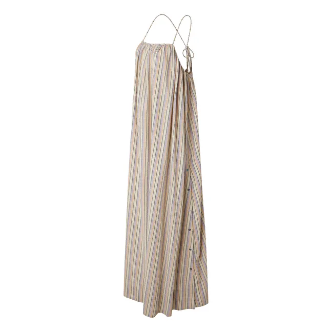Kleid Arielle Streifen | Beige