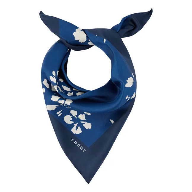 Pañuelo de seda Capucine | Azul Marino