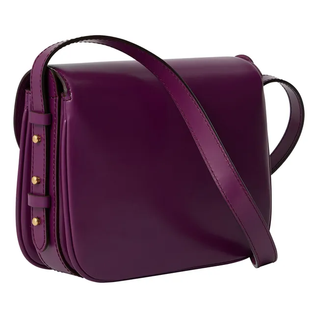 Bellissima Mini Leather Bag | Crimson
