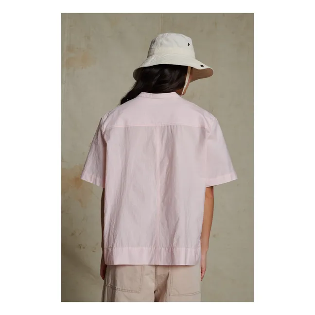 Blusa de popelina de algodón Alpilles | Rosa Palo