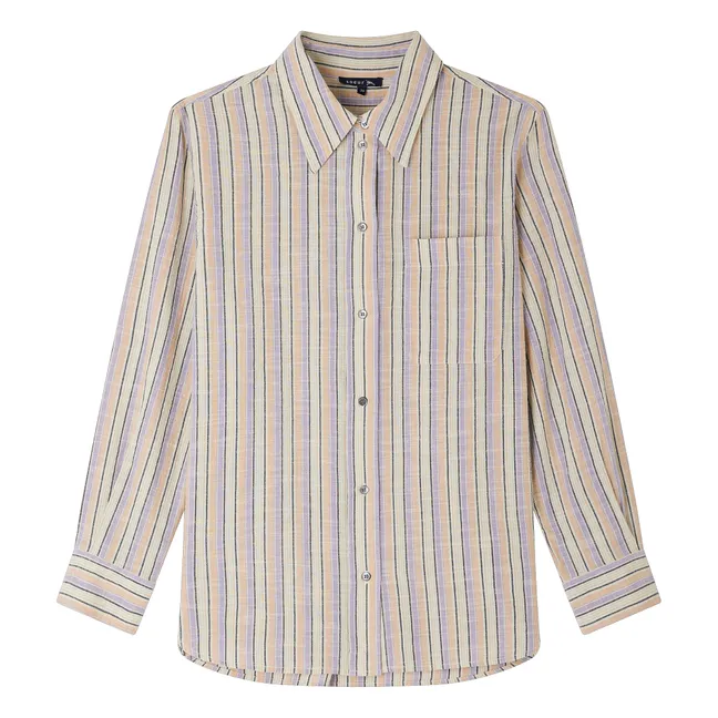 Camisa Alphée Stripes | Beige