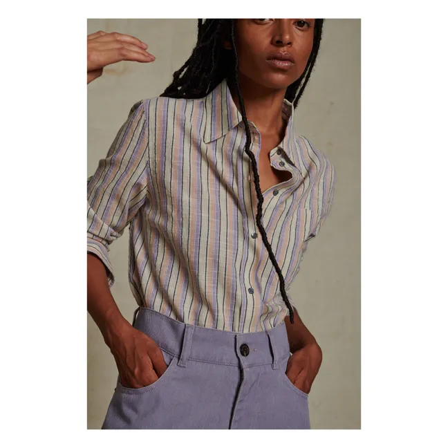 Camicia Alphée Stripes | Beige