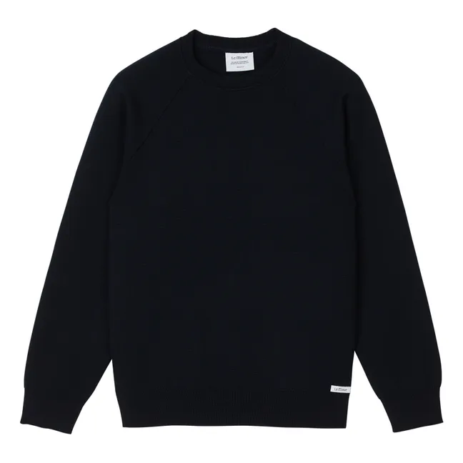 Milano Merino Wool Sweater | Navy blue