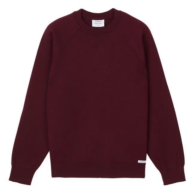 Milano Merino Wool Sweater | Burgundy