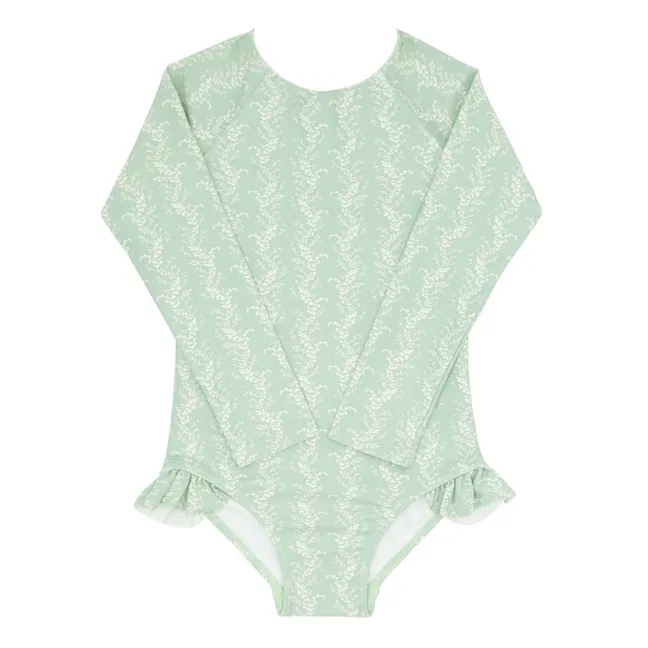 Maillot 1 Pièce Anti-UV Vine | Vert