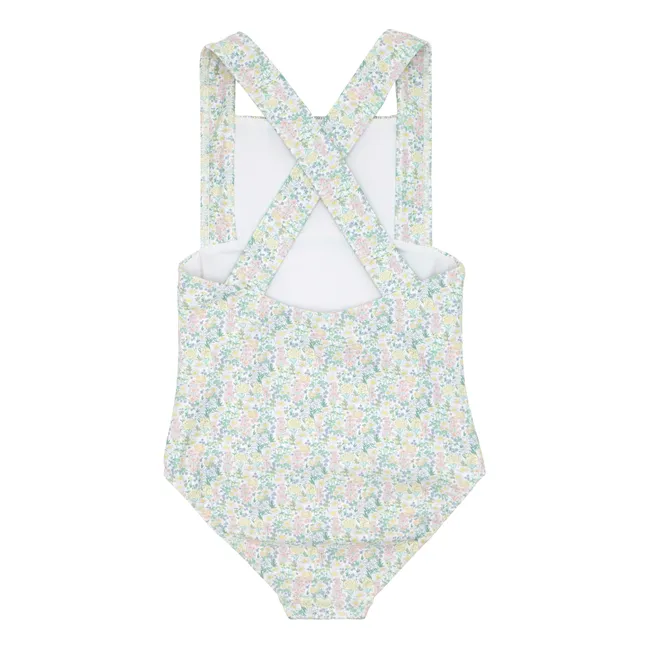 1 Piece Crossover Swimsuit Fleur | Green