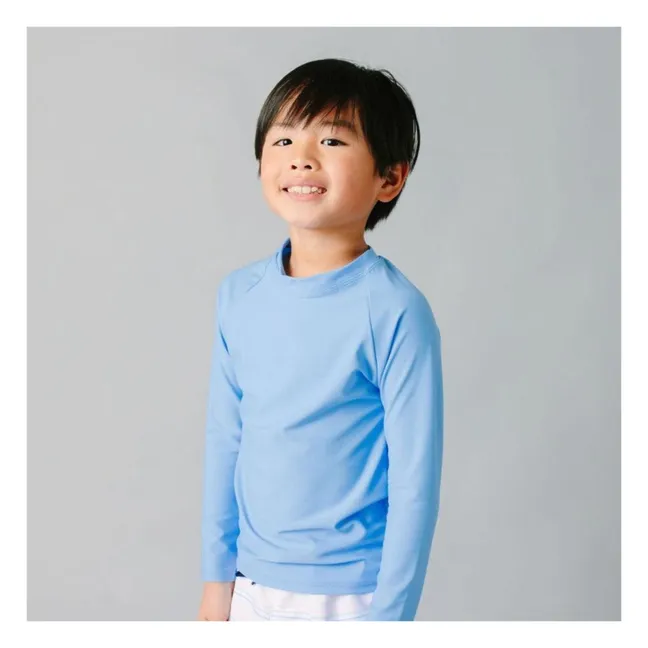 T-shirt Manches Longues Anti-UV Uni | Bleu ciel