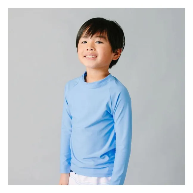 Uni-colour Long Sleeve Anti-UV T-shirt | Light blue