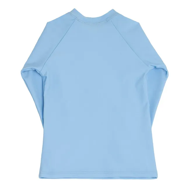 T-Shirt Langarm Anti-UV Uni | Hellblau