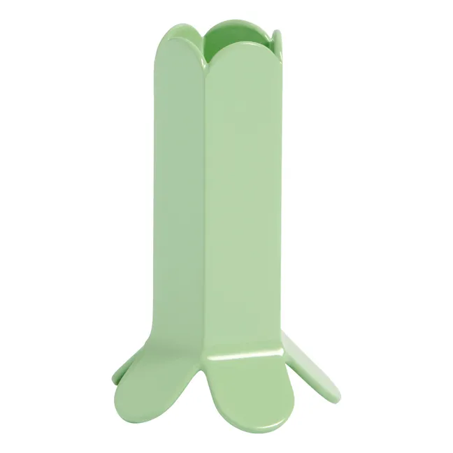 Arcs Stainless Steel Candle Holder | Mint Green