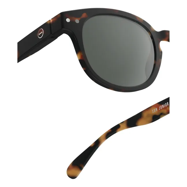 #C Tortoise Junior Sunglasses | Brown