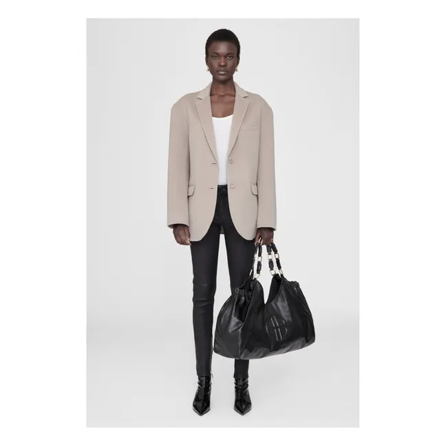 Borsa shopping Kate in pelle | Nero