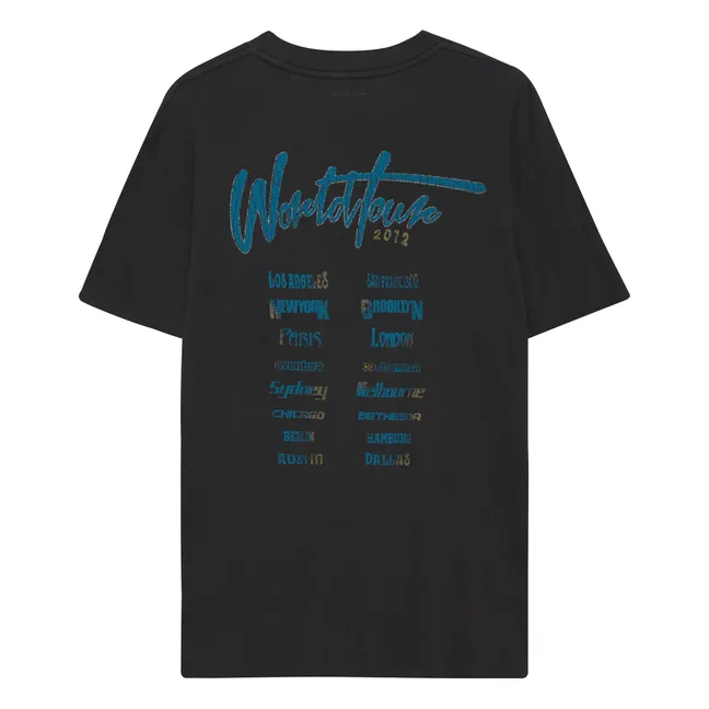 Walker Leopard Organic Cotton T-shirt | Black