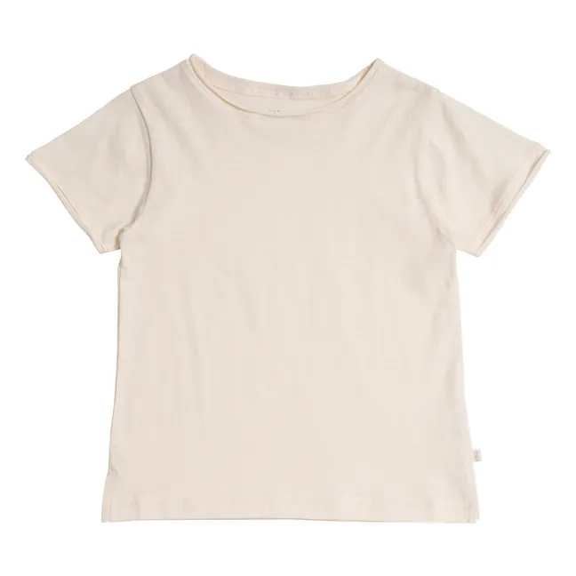 T-Shirt Lin Coton Bio | Ecru