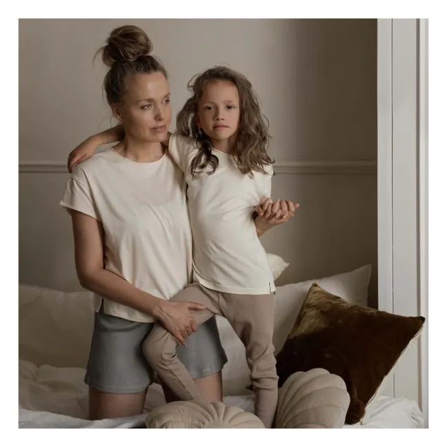 T-Shirt Lin Coton Bio | Ecru