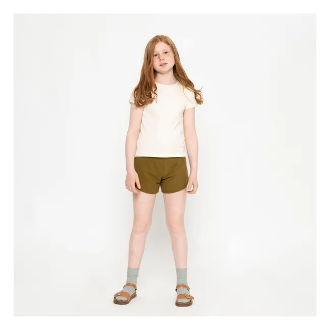 T-Shirt Lin Coton Bio | Ecru