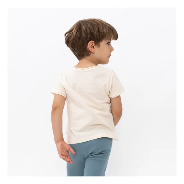 T-Shirt Lin Coton Bio | Ecru