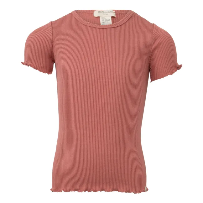 T-Shirt Blomst Seide | Altrosa