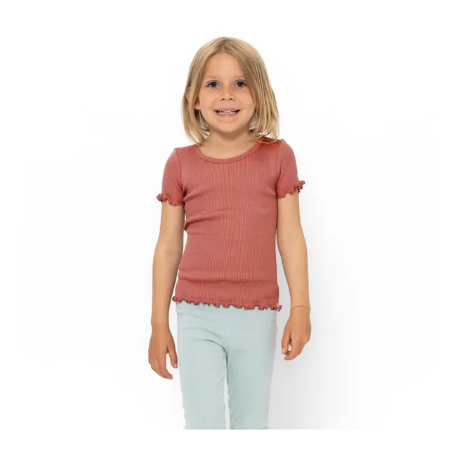 T-Shirt Blomst Seide | Altrosa