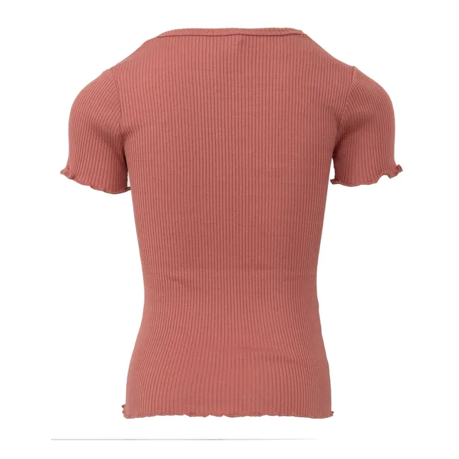 Blomst Silk T-Shirt | Dusty Pink