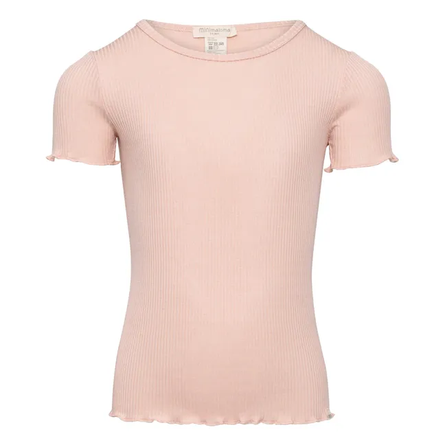 Blomst Silk T-Shirt | Pale pink