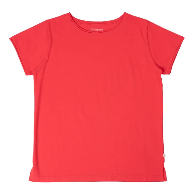 T-Shirt Coton Bio | Rouge framboise