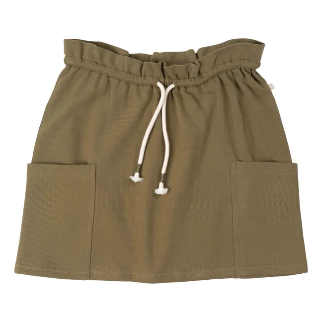 Edna organic cotton skirt | Khaki