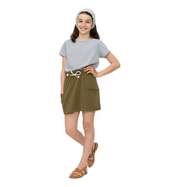 Edna organic cotton skirt | Khaki