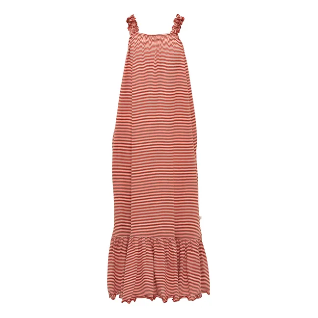 Hope Silk Striped Dress | Pink