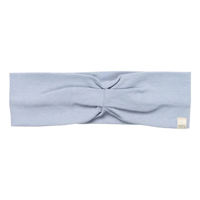 Luna organic cotton headband | Light blue
