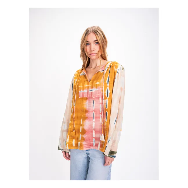 Tie and Dye Bluse | Rosa