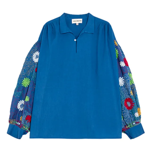 Yioti blouse | Indigo blue