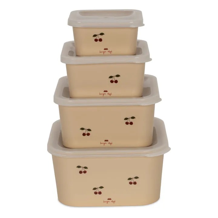 Cherry storage tins - Set of 4 | Blush- Product image n°0
