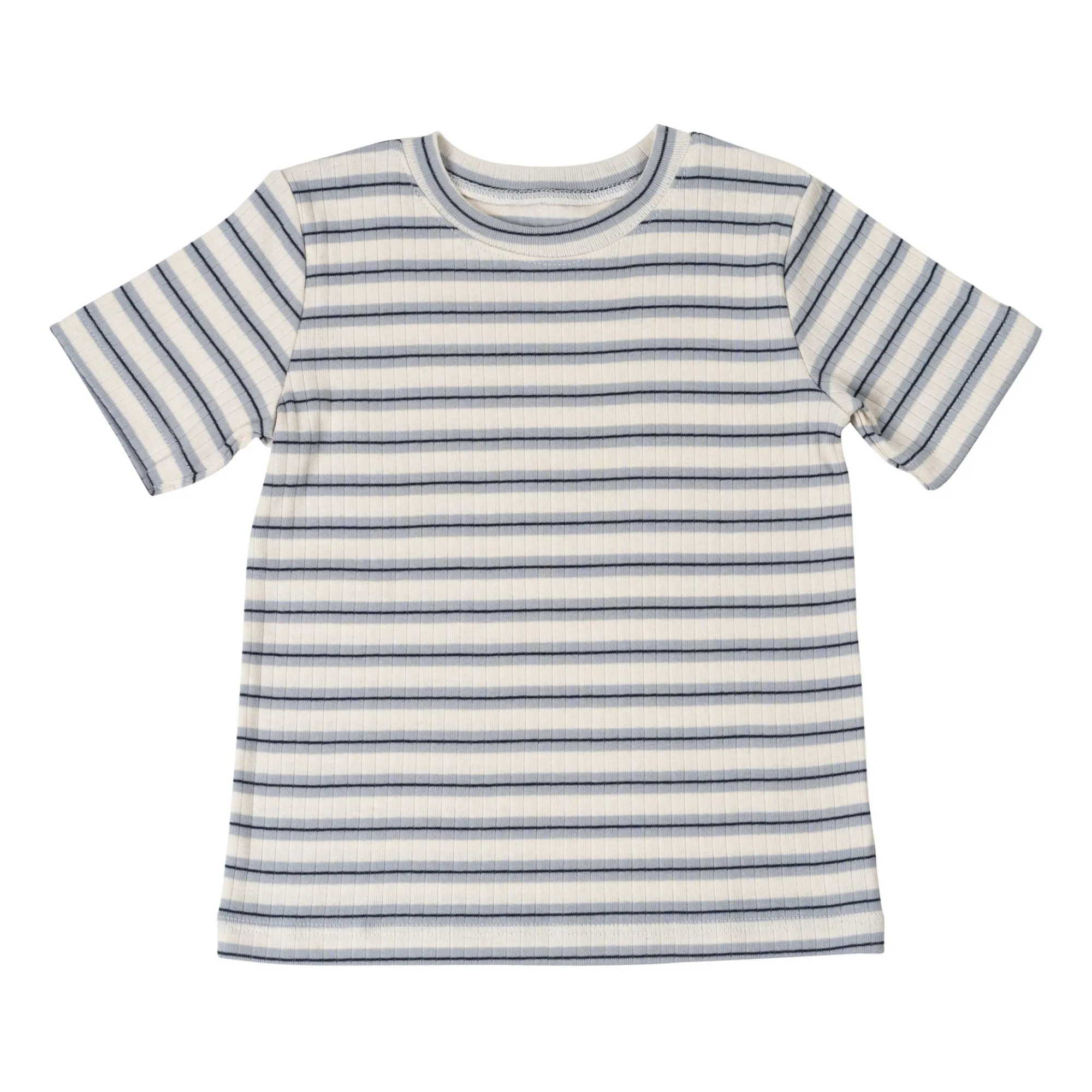 Minimalisma Navy Blue Nirvana Organic Cotton Striped T-Shirt
