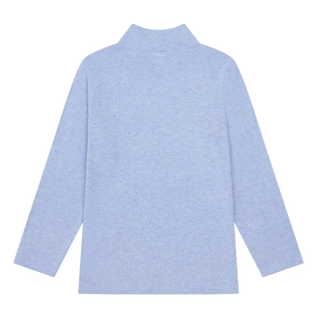 Sous-Pull Fille Manches Longues jersey laine | Bleu ciel