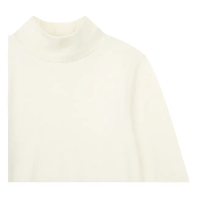 Jersey de manga larga de niña con cuello alto de lana | Arena