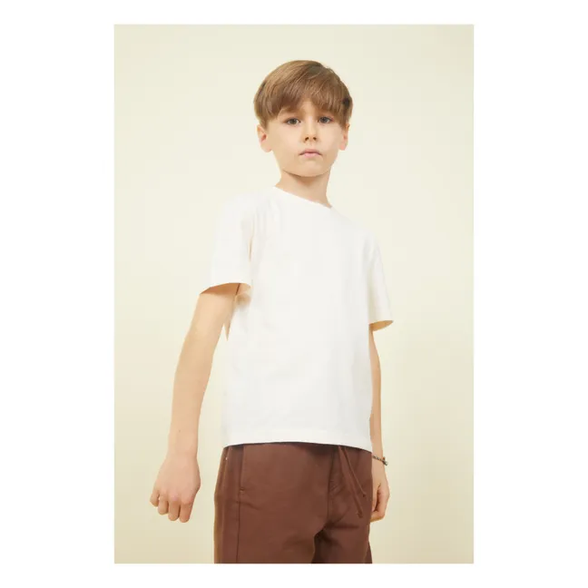 Maglietta bambino manica corta in cotone biologico | Sabbia