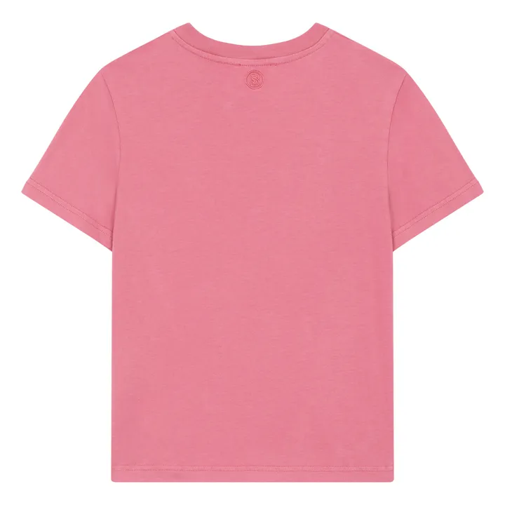 Camiseta de manga corta para niño Algodón orgánico | Rosa Viejo- Imagen del producto n°3