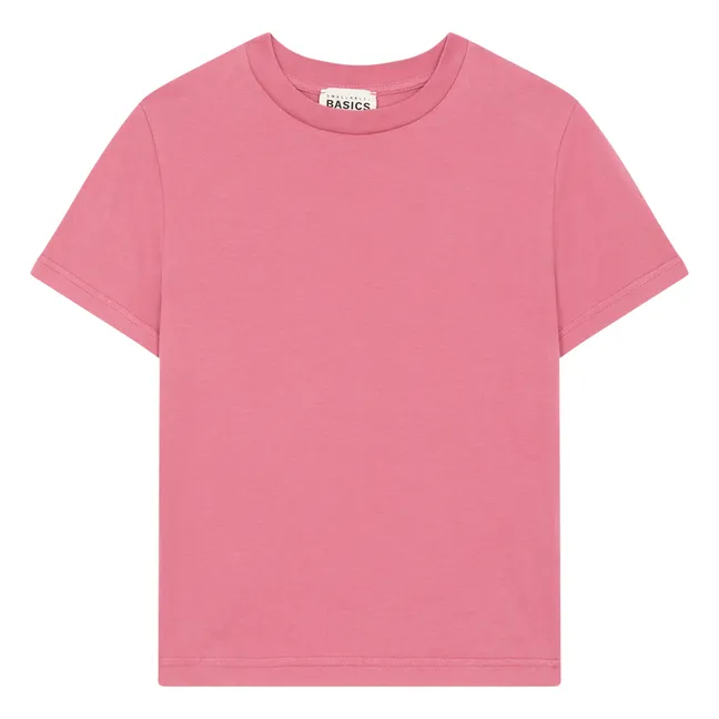 T-Shirt Garçon Manches Courtes Coton Bio | Vieux Rose