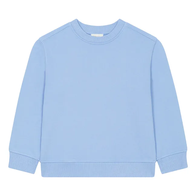 Sweat Crewneck Garçon Molleton Bio | Bleu ciel