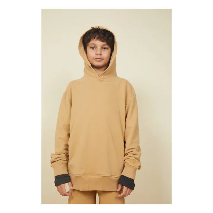 Boy's Organic Cotton Hoodie | Beige- Product image n°1