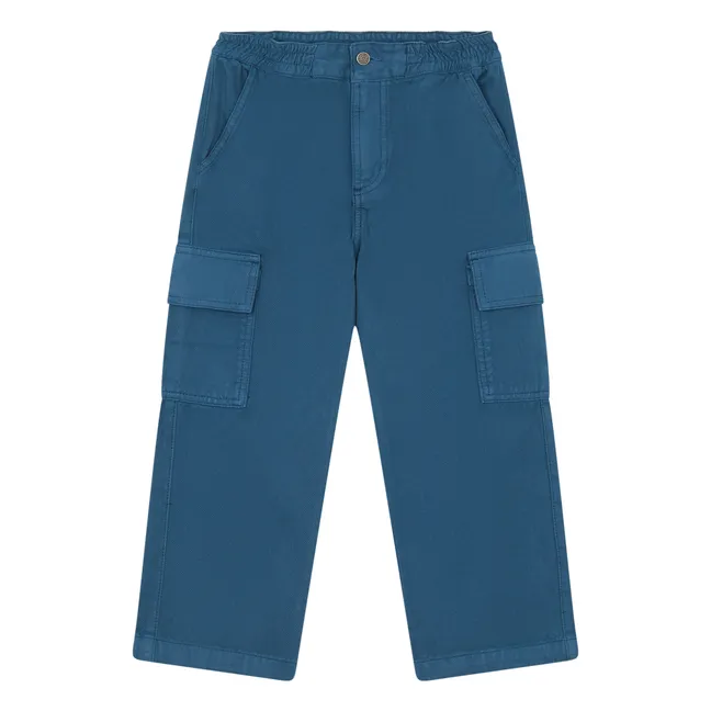Pantaloni cargo in denim | Blu oltremare