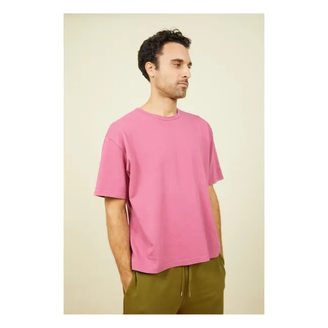 Oversize Organic Cotton T-shirt | Dusty Pink