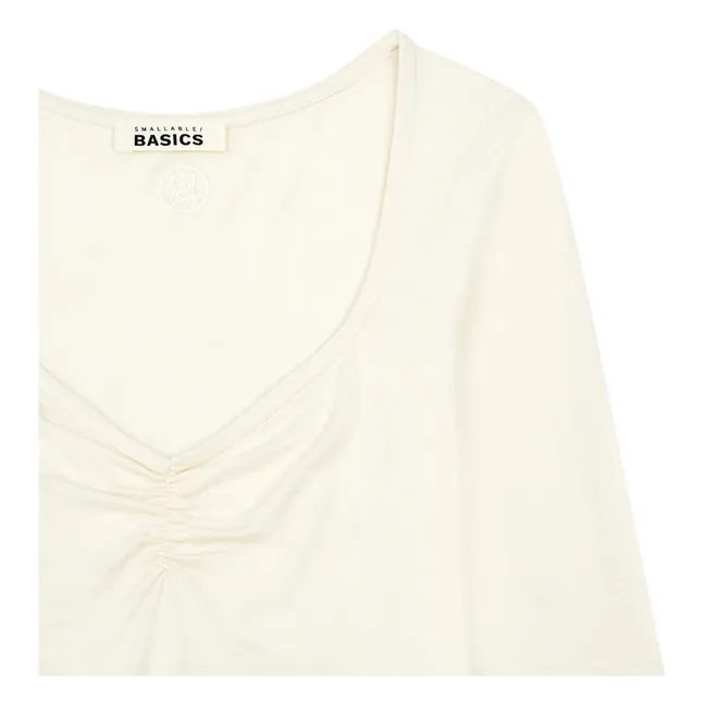 Women's Ruched Jersey Top | Sand
