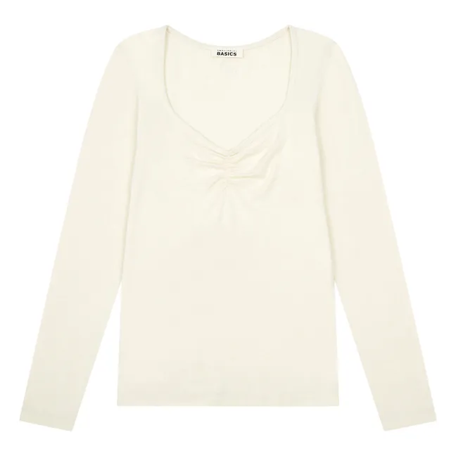 Women's Ruched Jersey Top | Sand