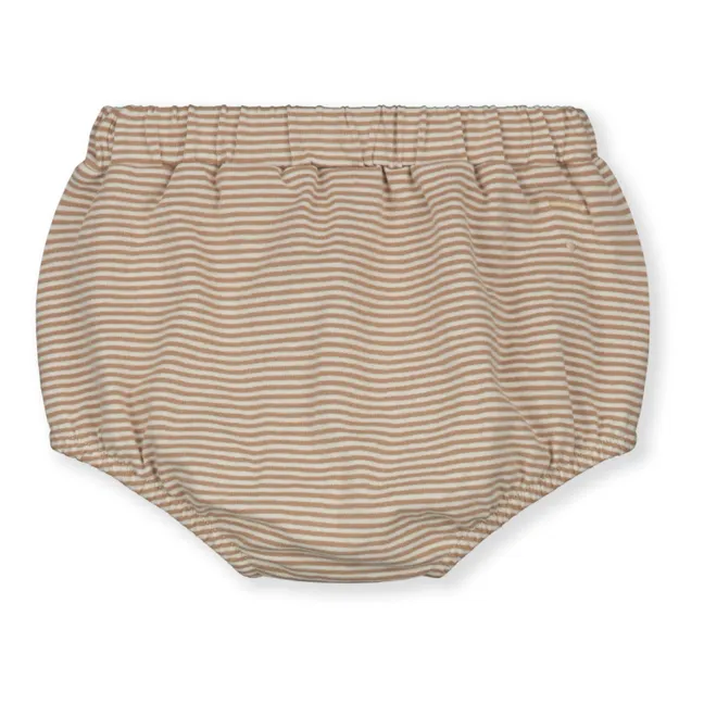Bloomer a righe in cotone biologico | Camel