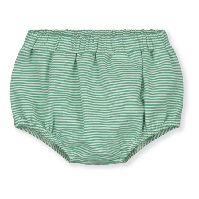 Bloomer de rayas de algodón orgánico | Verde Menta