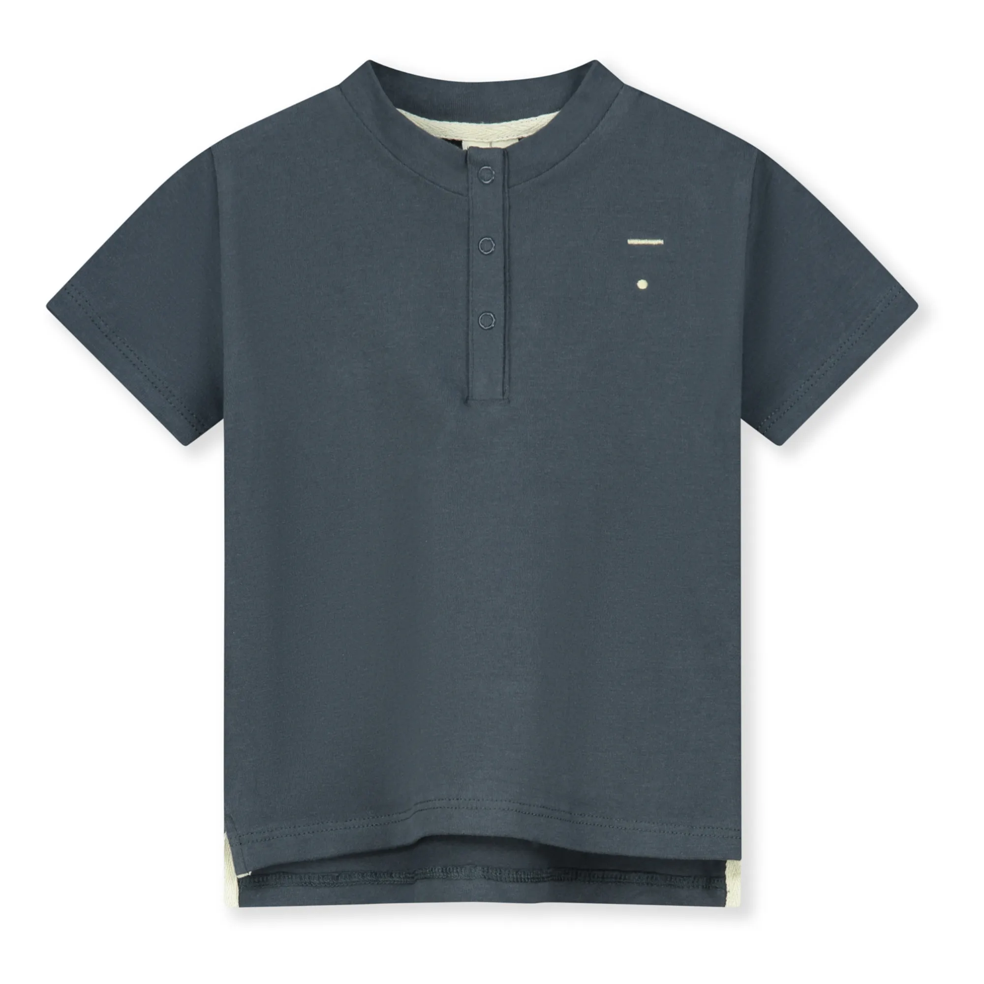 Gray Label Grey Blue Organic Cotton Polo Shirt