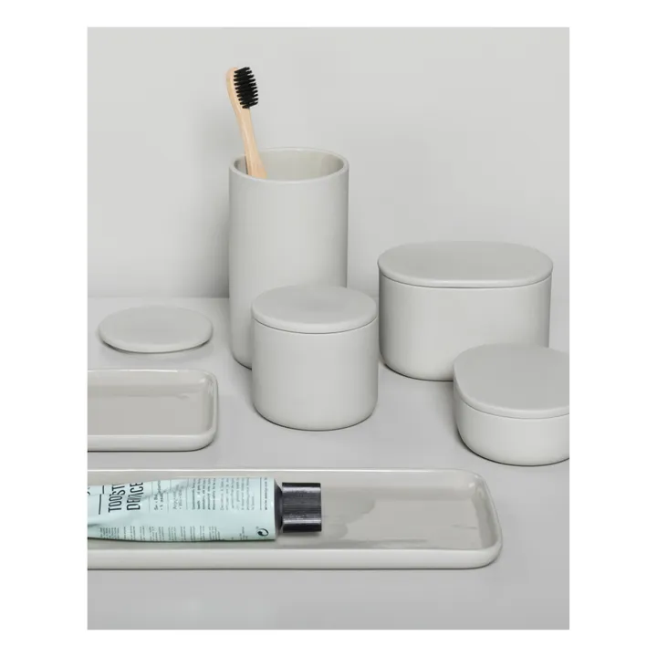 Ovale Box mit Deckel | Vanille- Produktbild Nr. 1